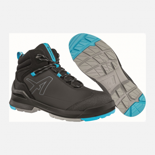 ALBATROS, TARAVAL BLACK/BLUE MID S3L ESD FO SR, EU 38, UK 5 Laces - Unisex - Sizes 3-14