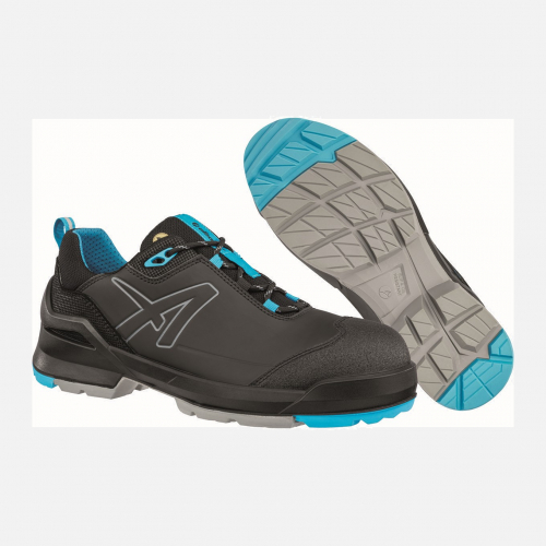 ALBATROS, TARAVAL BLACK/BLUE LOW S3L ESD FO SR, EU 44, UK 10 Laces - Unisex - Sizes 3-14