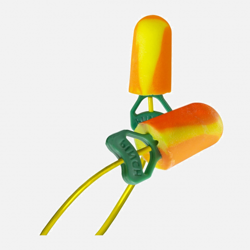 BioSoft Pinchfit, PF-30, CORDED, Box of 100Prs, 38 SNR Ear Plugs - Orange/Yellow