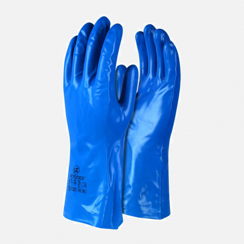 Ketodex - Ketone Resistant Chemical Gauntlet - Blue