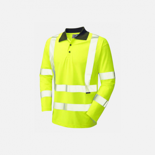Woolsery Leo Long Sleeve Polo Shirt - Mens