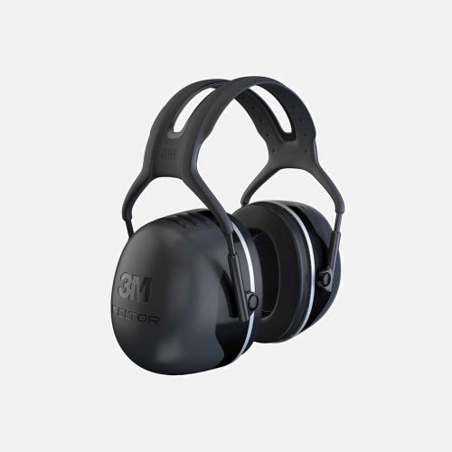 3M PELTOR Earmuffs, 37 dB, Black, Headband, X5A Ear Defenders - One Size