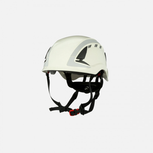 3M SecureFit X5000 Safety Helmet, Vented, Reflective - White - One Size