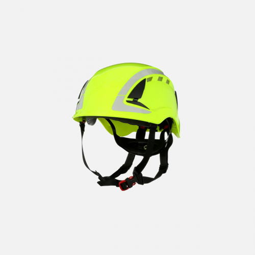 3M SecureFit X5000 Safety Helmet, Vented, Reflective, Hi-Viz Green - Hivis/Green - One Size