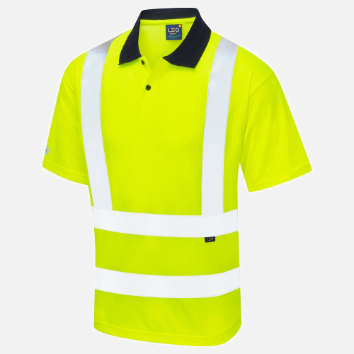 Leo Croyde P01 Hi-Vis Polo Shirt - Mens - Sizes S-6XL