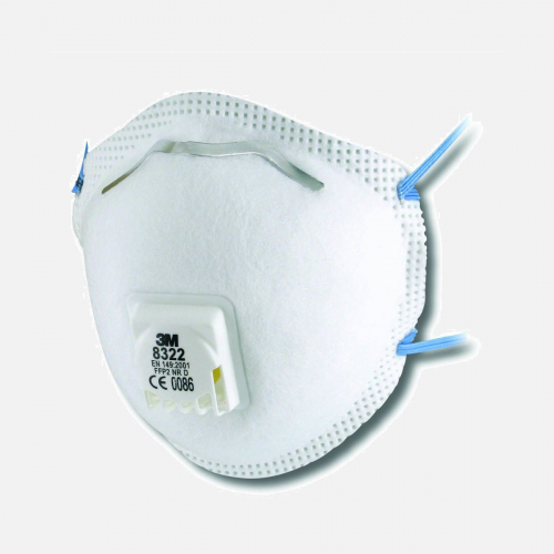 3M Disposable Respirator 8322 Respiratory Protection - One Size