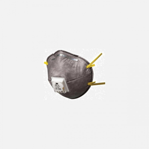 3M 9914 Particulate Respirator, FFP1, Valved Respiratory Protection - Grey - One Size