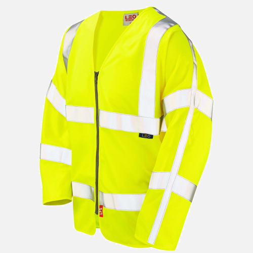 Leo Merton S15 Hi-Vis Sleeved Waistcoat - Mens - Sizes S-6XL