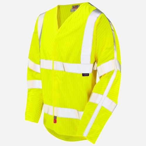 Leo Meshaw S17 Hi-Vis Sleeved Waistcoat - Mens - Sizes S-6XL