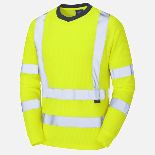 Leo Riverton T05 Hi-Vis Long Sleeve T-Shirt - Mens - Sizes S-6XL