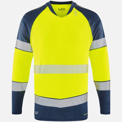 Leo Ruda T17 Hi-Vis Long Sleeve T-Shirt - Mens - Sizes S-6XL