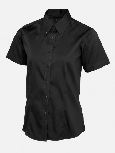 Uneek Ladies Pinpoint Oxford Half Sleeve Shirt - Ladies - Sizes XS-5XL