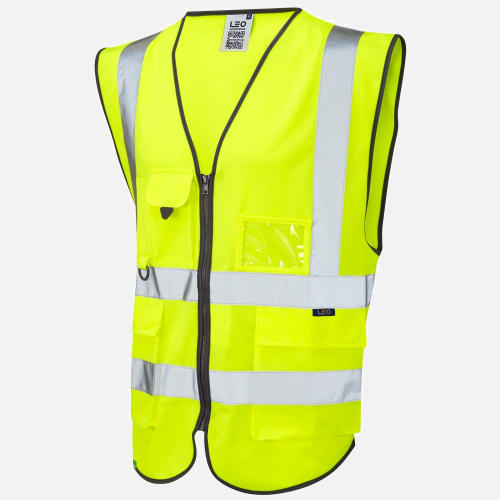Leo Lynton W11 Hi-Vis Waistcoat - Mens - Sizes XS-6XL