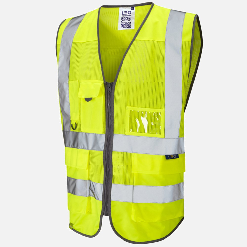 Leo Cobbaton W20 Hi-Vis Waistcoat - Mens - Sizes S-6XL