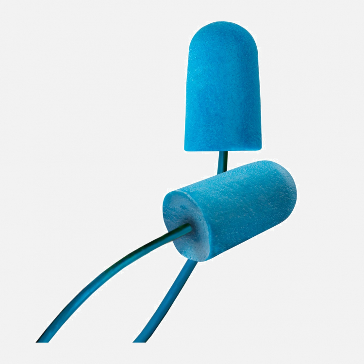 BioSoft Food Pro Bullet, BSF-D, CORDED DETECTABLE, Box of 100Prs Ear Plugs - Blue