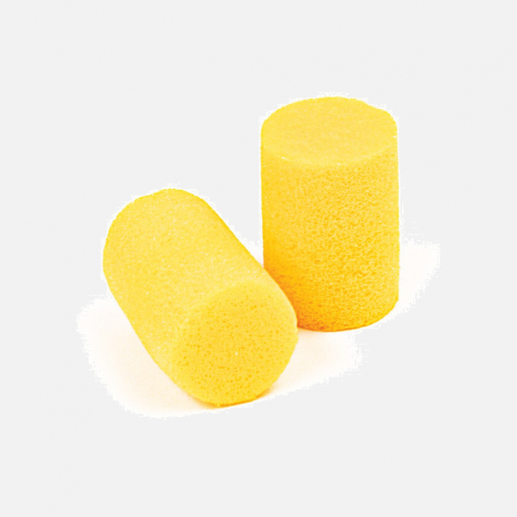 3M E-A-R Classic Earplugs, (5 PACK) FP-01-000 31 dB, Uncorded - Yellow - One Size