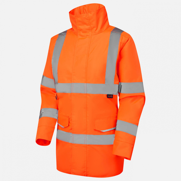 Leo Cheristow AL01 Hi-Vis Anorak - High-Visibility Orange - Ladies - Sizes 2XS-6XL