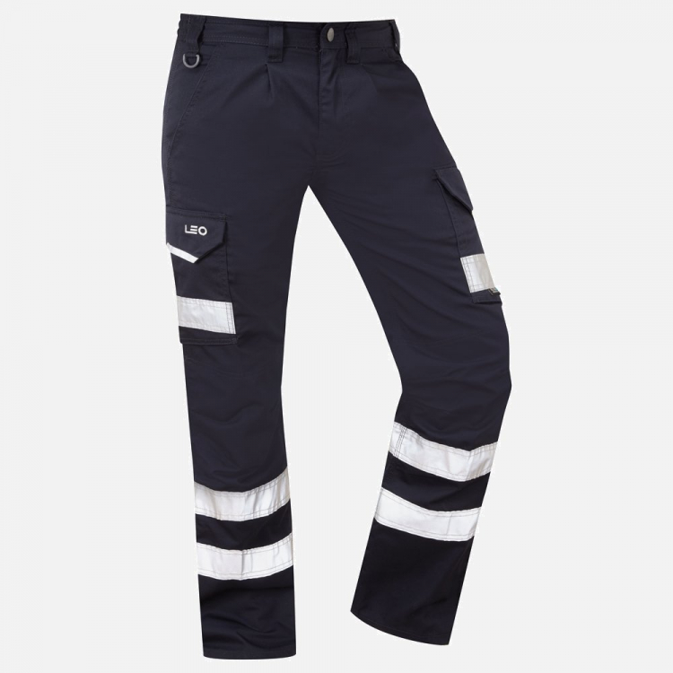 Leo Ilfracombe CT02 Hi-Vis Cargo Trouser - Mens - Sizes 28S-60R