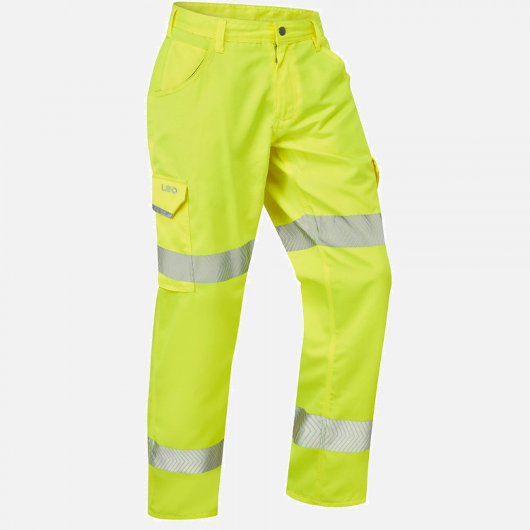 Leo Yelland CT03 Hi-Vis Cargo Trouser - Mens - Sizes 28S-48T