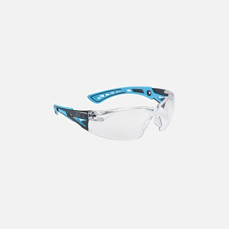 Bolle Rush+ Safety Glasses - Clear/Blue - One Size