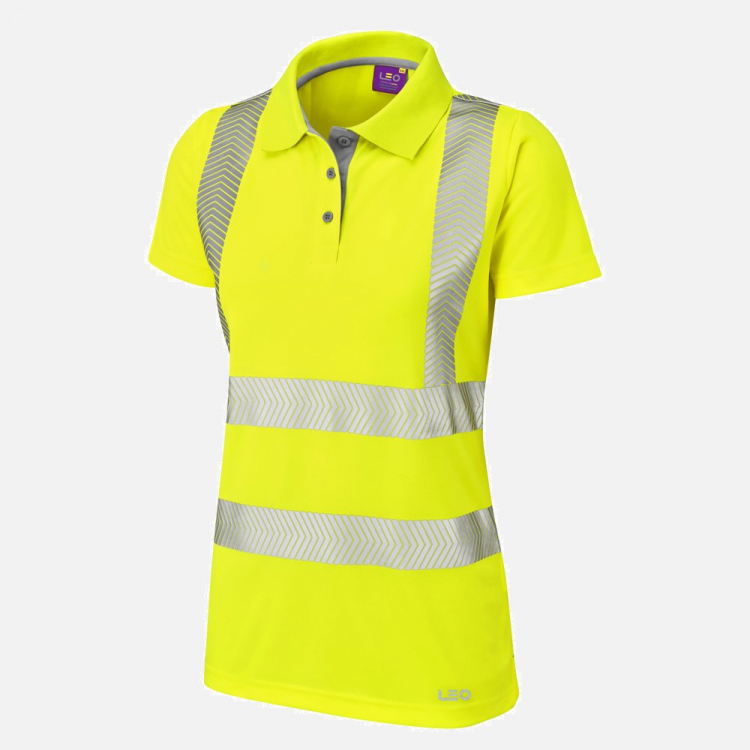 Leo Pippacott PL03 Hi-Vis Polo Shirt - Ladies - Sizes XS-6XL