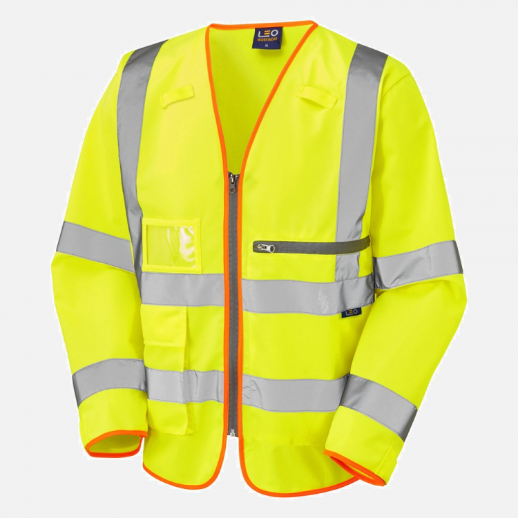 Leo Heddon S24 Hi-Vis Waistcoat - High-Visibility Yellow - Mens - Sizes S-4XL