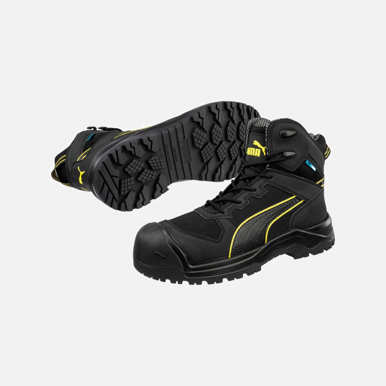PUMA SAFETY ROCK HD CTX MID S7S Safety Trainer - Black - Mens - Sizes 6-13